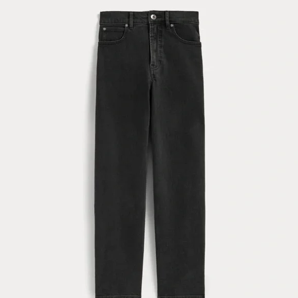 Everlane Washed Black Straight-Leg High-Rise Jeans - Picture 2 of 11
